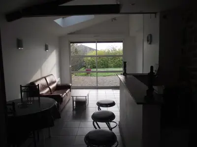 Coin salon dans l'établissement La campagne au pied du MT ST MICHEL