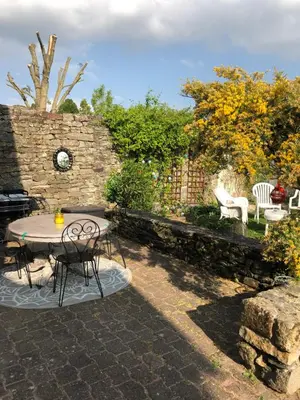 Jardin de l'établissement Gîte Baie Bonheur