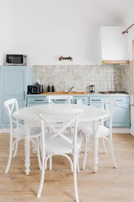 Cuisine ou kitchenette dans l'établissement Ferme des Goupillières