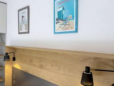 Plan de l'établissement Mobil-home Grand Confort à 200m de la plage, 4 pers, piscine chauffée, parking, Wi-Fi inclus - FR-1-361A-8