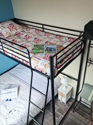 Un ou plusieurs lits dans un hébergement de l'établissement Les heures tranquilles - Vue mer - 50m de la plage
