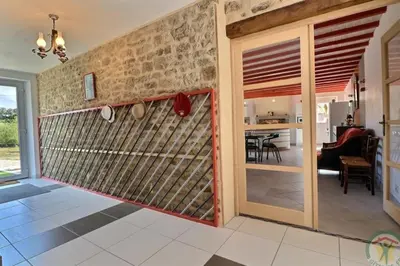 Cuisine ou kitchenette dans l'établissement Gîte La Vieille Mazure