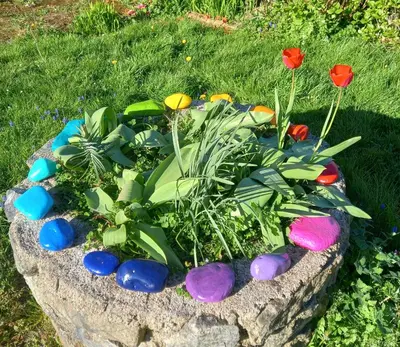 Jardin de l'établissement Chambres d'Hôtes Couleurs d'Elvine