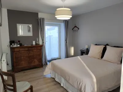 Un ou plusieurs lits dans un hébergement de l'établissement A la Ferme de Saint Germain