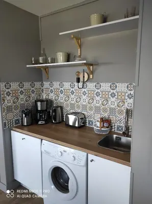 Cuisine ou kitchenette dans l'établissement appartement belle vue