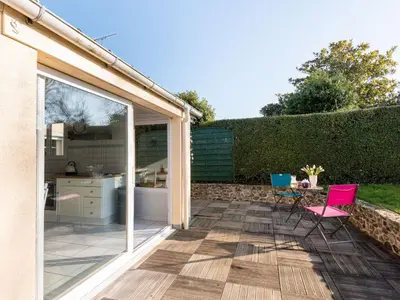 Balcon ou terrasse dans l'établissement Holiday Home La peite maison by Interhome