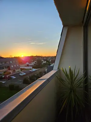 Lever ou coucher de soleil vu de l'appartement ou à proximité