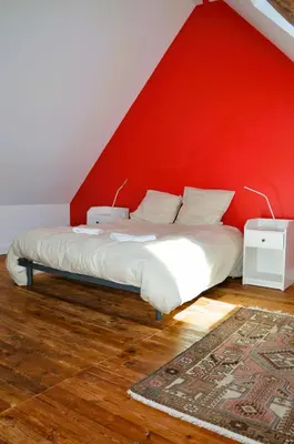 Un ou plusieurs lits dans un hébergement de l'établissement Maison typique - Très grand jardin - 7km de la mer