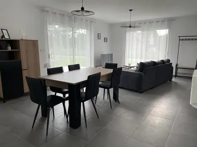 Coin salon dans l'établissement Gîte de vacances