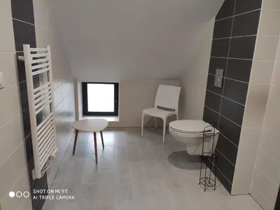 Salle de bains dans l'établissement La grande baie spa privatif à 15 min du mt st Michel