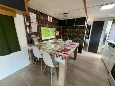 Cuisine ou kitchenette dans l'établissement Gite 
