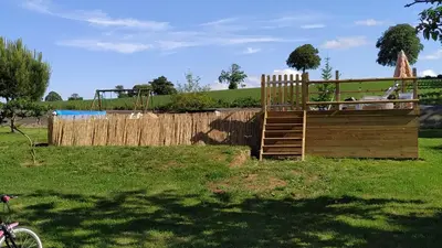 Jardin de l'établissement Gite 