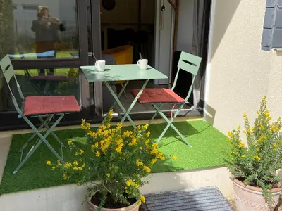 Jardin de l'établissement Escapade Courseullaise