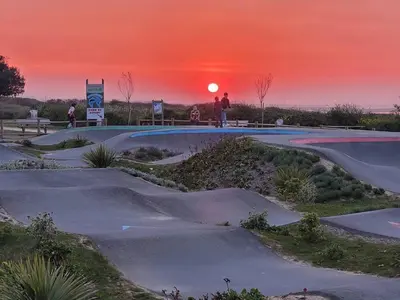 Lever ou coucher de soleil vu de la maison de vacances ou à proximité