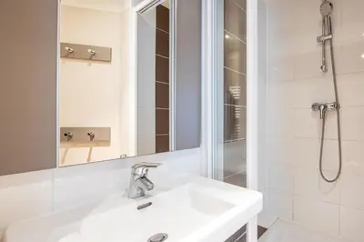 Salle de bains dans l'établissement Les Ondines
