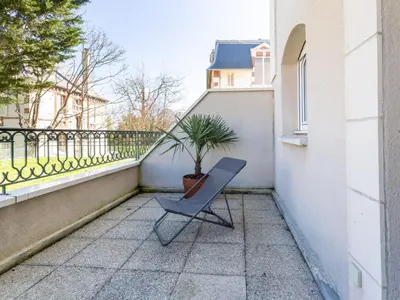 Balcon ou terrasse dans l'établissement Apartment Montaigu by Interhome