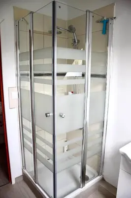 Salle de bains dans l'établissement L'Angeberdière