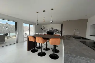 Coin salon dans l'établissement Les Maisons de Louise