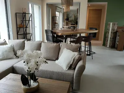 Coin salon dans l'établissement Les Maisons de Louise