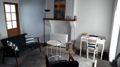 Coin salon dans l'établissement La p'tite maison de la plage