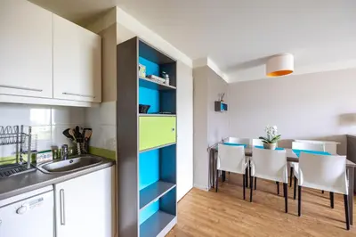 Cuisine ou kitchenette dans l'établissement Le Bécasseau Sanderling