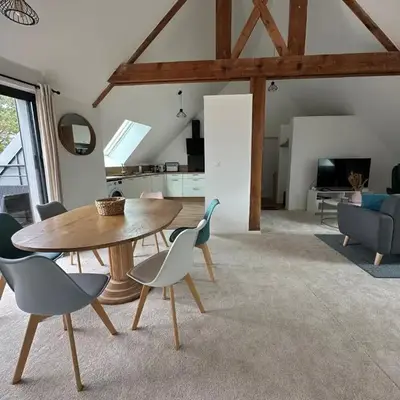 Barneville Plage appart cosy avec terrasse 150m de la mer
