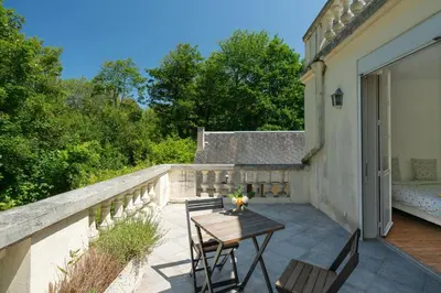 Balcon ou terrasse dans l'établissement L'Ile des Iris - à 200 m de la plage