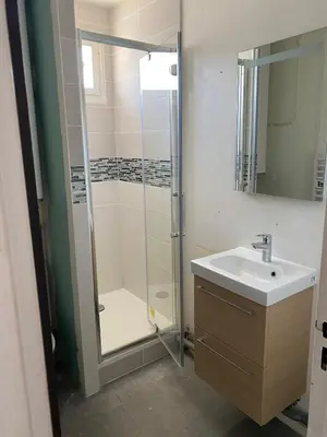 Salle de bains dans l'établissement Le cosy