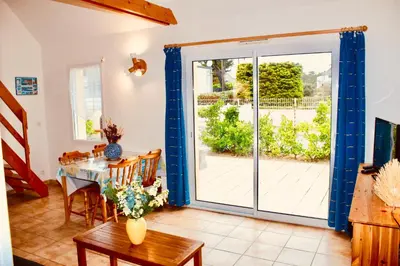 Balcon ou terrasse dans l'établissement Les Oiseaux