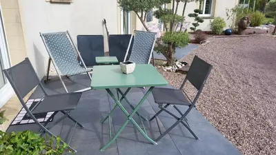 Terrasse ou espace extérieur de l'établissement Le coup de foudre