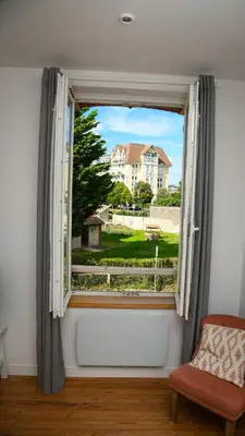 Balcon ou terrasse dans l'établissement Superbe appartement proche port Guillaume