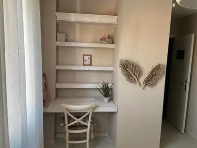 Plan de l'établissement Villa ensoleillée à Bretteville-sur-Ay avec piscine privée