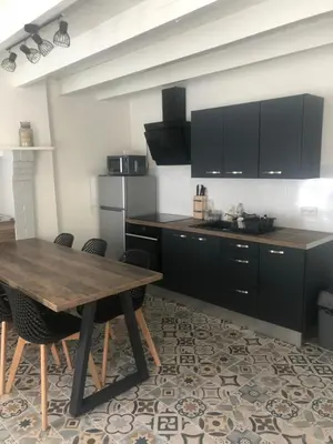 Cuisine ou kitchenette dans l'établissement La Maison du Pêcheur