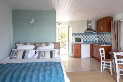 Cuisine ou kitchenette dans l'établissement La Maison du Vieux Port