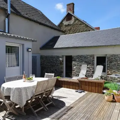 Stone House in Bricqueville near Sandy Beach