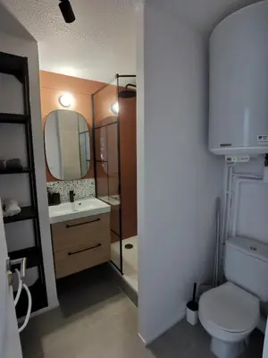 Salle de bains dans l'établissement Cabourg T2 Front de Mer - Proche Thalasso
