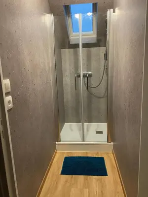 Salle de bains dans l'établissement La Maison des phares