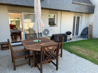 Terrasse ou espace extérieur de l'établissement Résidence Les jardins de Courseulles F3