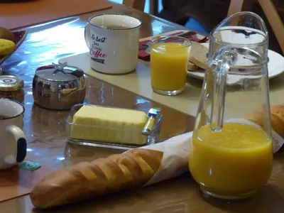 Nourriture dans le B&B/chambre d'hôtes ou à proximité