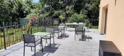 Balcon ou terrasse dans l'établissement Epicurieux Normand