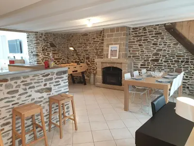 Plan de l'établissement Maison de ville située à 8 kms du Mont St Michel