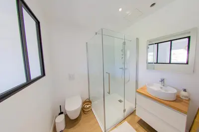 Salle de bains dans l'établissement Le 74