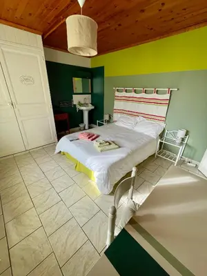 Un ou plusieurs lits dans un hébergement de l'établissement Chambres d'Hôtes Lefoulon