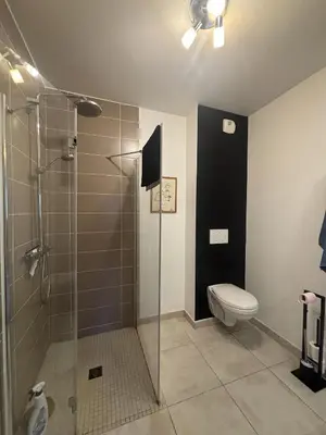 Salle de bains dans l'établissement Appartement calme en plein centre ville