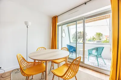 Balcon ou terrasse dans l'établissement La Tortue Joyeuse - Appartement avec Loggia