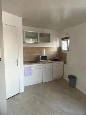 Cuisine ou kitchenette dans l'établissement Le Stud' Joli appartement lumineux en plein centre ville