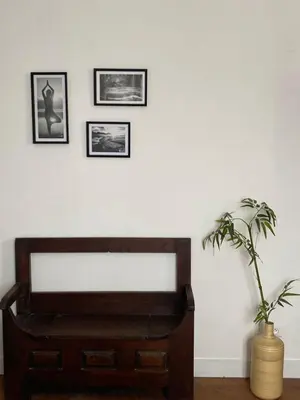 Coin salon dans l'établissement La Maison Bleue