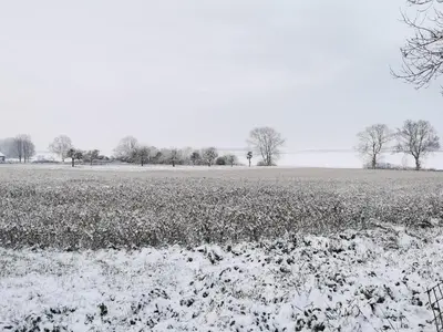 L'établissement Agréable Tiny house à la campagne en hiver