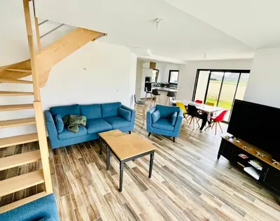 Télévision ou salle de divertissement dans l'établissement Beach house
