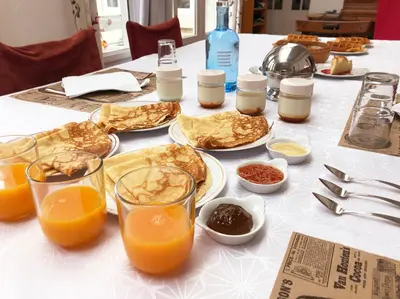 Nourriture dans le B&B/chambre d'hôtes ou à proximité